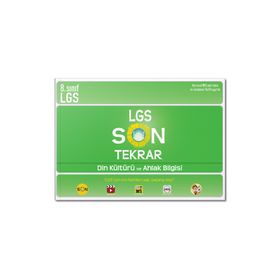 LGS Son Tekrar Din Kültürü ve Ahlak Bilgisi - Tonguç Yayınları
