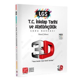 LGS TC.inkılap Tarihi Ve Atatürkçülük Soru Bankası Tamamı Video Çözümlü Maral Yılmaz-3D Yayınları