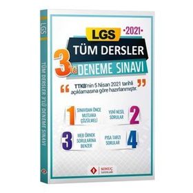 LGS Tüm Dersler 3'lü Deneme 2021 - 2022 - Sonuç Yayınları