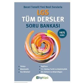 LGS Tüm Dersler Soru Bankası - Bilgi Küpü Yayınları