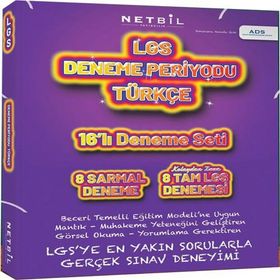 LGS Türkçe Deneme Periyodu 16'lı Set-Netbil Yayıncılık