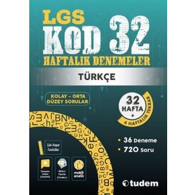 Lgs Türkçe Kod 32 Haftalık Denemeler - Tudem Yayınları
