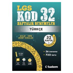 Lgs Türkçe Kod 32 Haftalık Denemeler - Tudem Yayınları