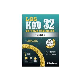 Lgs Türkçe Kod 32 Haftalık Denemeler - Tudem Yayınları