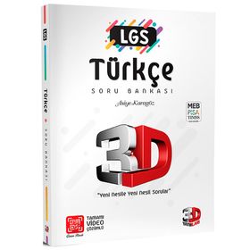 LGS Türkçe Soru Bankası Tamamı Video Çözümlü-3D Yayınları
