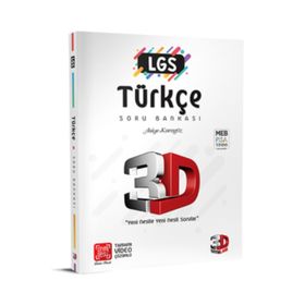 LGS Türkçe Soru Bankası Tamamı Video Çözümlü-3D Yayınları