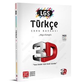 LGS Türkçe Soru Bankası Tamamı Video Çözümlü-3D Yayınları