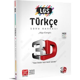 LGS Türkçe Soru Bankası Tamamı Video Çözümlü-3D Yayınları