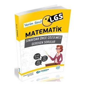 LGS Yerim Seni Matematik Sınavdan Önce Çözülmesi Gereken Sorular Gezegen Yayınları