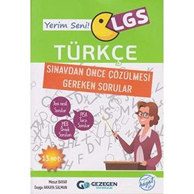 LGS Yerim Seni Türkçe Sınavdan Önce Çözülmesi Gereken Sorular Gezegen Yayınları