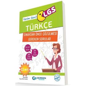 LGS Yerim Seni Türkçe Sınavdan Önce Çözülmesi Gereken Sorular Gezegen Yayınları