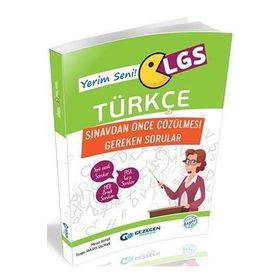 LGS Yerim Seni Türkçe Sınavdan Önce Çözülmesi Gereken Sorular Gezegen Yayınları