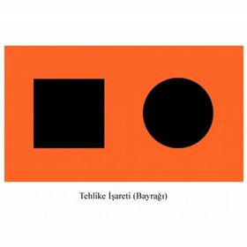 Lhr 30x45 Tehlike Bayrağı
