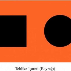 Lhr 30x45 Tehlike Bayrağı
