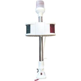 Lhr 40 cm 12V Ampul Kombine Işıklı Bayrak Direği