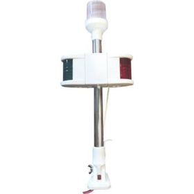 Lhr 40 cm 12V Ampul Kombine Işıklı Bayrak Direği