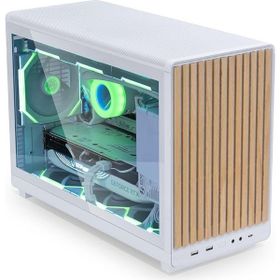 Lian Li Dan Case A3 Glass G99.A3W-WDG.00 Fansız Beyaz-Ahşap Micro ATX Bilgisayar Kasası