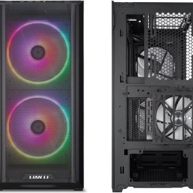 Lian Li Lancool 216 Black 2x160 mm ARGB Fan Temperli Cam E-ATX Mid-Tower Gaming Kasa