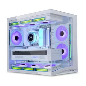 Lian Li O11 Dynamic Mini V2 G99.O11DMIV2W.00 Fansız Beyaz ATX Gaming Bilgisayar Kasası