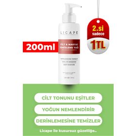 Licape 200 ml İki Aşamalı Cilt ve Makyaj Temizleme Yağı