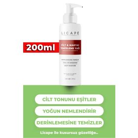 Licape 200 ml İki Aşamalı Cilt ve Makyaj Temizleme Yağı