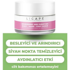 Licape 250 ml Besleyici ve Arındırıcı Vücut El Ayak Peeling