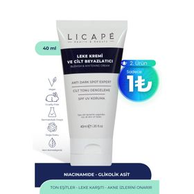 Licape 40 ml Ultra Nemlendirici Leke Kremi ve Cilt Beyazlatıcı Yüz Kremi-Vücut Kremi