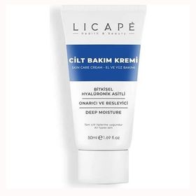 Licape 50 ml Besleyici Hyalüronik Asitli Pantenol B5 Cilt Bakım Kremi