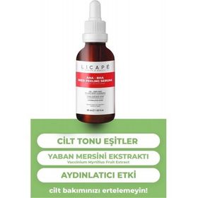 Licape Cilt Canlandırıcı %10 AHA + %2 BHA 30 ml Red Peeling Serum
