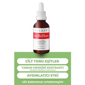 Licape Cilt Canlandırıcı %10 AHA + %2 BHA 30 ml Red Peeling Serum