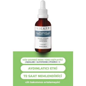 Licape Göz Çevresi Renk Tonu Eşitleyici Vitamin K + C 30 ml Serum