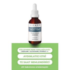 Licape Göz Çevresi Renk Tonu Eşitleyici Vitamin K + C 30 ml Serum