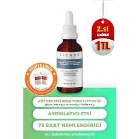 Licape Göz Çevresi Renk Tonu Eşitleyici Vitamin K + C 30 ml Serum