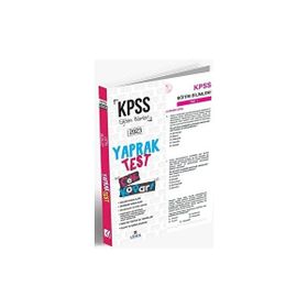Lider Yayınları 2023 KPSS Eğitim Bilimleri Yaprak Test Çek Kopart
