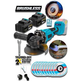 Lieber German 21 V 3 Ah Kömürsüz Motor 115 Mm Akülü Avuç Içi Taşlama Makinesi