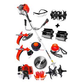 Lieber German RDX Teknoloji 14 Hp Benzinli Yan Tipi Akrobat Dip+Canavar Ot Çalı Çim Biçme Tırpan Çapalama Makinesi