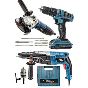 Lieber German Torq Motor Serisi 3 Makine Seti 58v Darbeli Şarjlı Matkap 4100w Kırıcı Delici 2900w Avuç Taşlama