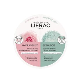 Lierac 2x6 ml Duo Mask Hydragenist Sebologie Anında Nemlendirici Peeling Etkili Maske