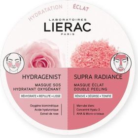 Lierac 2x6 ml Duo Mask Hydragenist Supra Radiance Anında Nemlendirici Işıltı Veren Maske