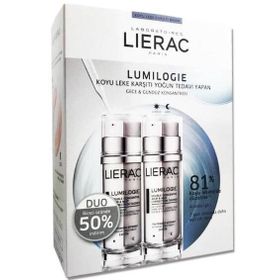 Lierac Lumilogie Gece ve Gündüz Konsantresi 30 ml Koyu Leke Karşıtı Aydınlık Veren 50 ml Maske
