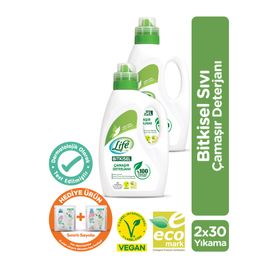 Life By Fakir 1500 ml Bitkisel Bazlı Vegan Sıvı Çamaşır Deterjanı (2 adet)