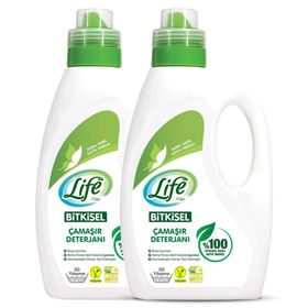 Life By Fakir 1500 ml Bitkisel Bazlı Vegan Sıvı Çamaşır Deterjanı (2 adet)