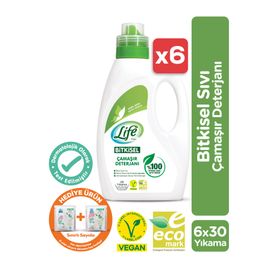 Life By Fakir 1500 ml Bitkisel Bazlı Vegan Sıvı Çamaşır Deterjanı (2 adet)