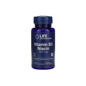 Life Extension Vitamin B3 Niacin 500 mg 100 Kapsül