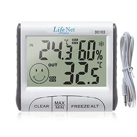 Life Net DC103 Medikal Dijital Termometre ve Nem Ölçer