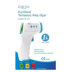Life Net JA-11C Temassız Ateş Ölçer Kızıl Ötesi Vücut ve Alından Termometre