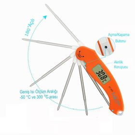 Life Net KT-600 Dijital Yemek Gıda Mutfak Termometresi