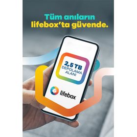 Lifebox 2,5TB Saklama Alanı Yıllık Üyeliği