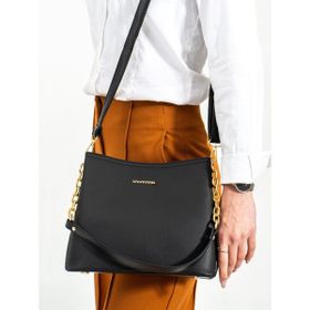 Lifonbag Siyah Kadın Kol ve Omuz Çantası