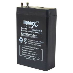 Lightex LT-418 4 Volt 1.80 Amper 7.5x5x2 cm 50x22x75 mm Akü